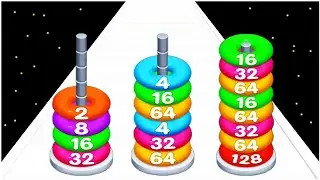2048 Hoop Stack Number puzzle - Gameplay Walkthrough - Levels 1-20