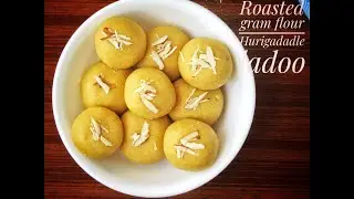 Ganesh Chaturthi Special Roasted Gram Flour Ladoo/ Hurigadale ladoo / Easy Ladoo Recipe