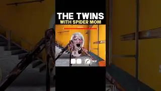 The Twins Remake :)👉📈 The giant Spider😱 #shorts #granny