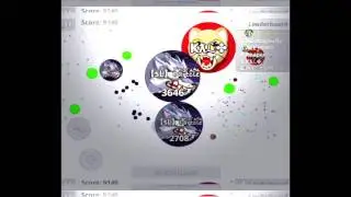 INSANE MEGA DESTROYING TEAMS IN AGAR.IO MOBILE HACKED VIRUS
