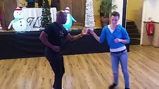 Eva Marunova & Basil TLC (Tracie's Latin Club) salsa partnerwork class December 2017
