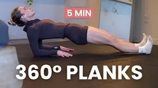 360 Degree Planks for ABS - 5 MIN Bodyweight Activation