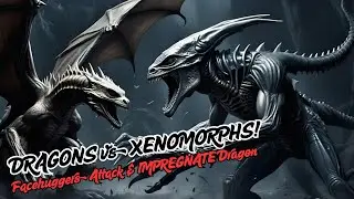 DRAGONS vs XENOMORPHS! 🐉👽 Facehuggers Attack & IMPREGNATE Dragon Couple! | Sci-Fi-HiTales