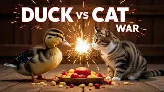 DUCKLINGS VS CAT: DAY 3 EPIC FEAST BATTLE! 🦆🐱🔥 (13 Min)