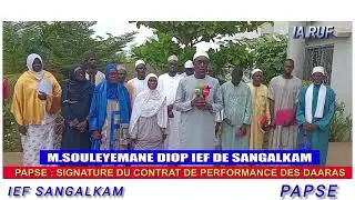 Signature du contrat de performance des daaras avec le PAPSE ( Fr)
