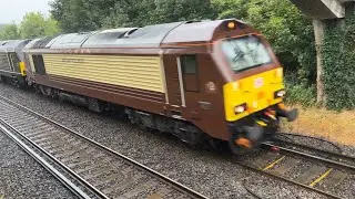 Class 67 | 67021 + 67005 &ldquo;King&rsquo;s Messenger&rdquo; | DB Cargo UK