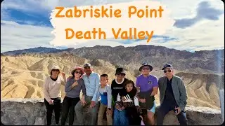 Zabriskie point នៅ Death Valley #amazing #deathvalley #Zabriskiepoint #travel #family #roadtrip