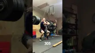 Heavy power cleans (Rogue Boneyard Bar)