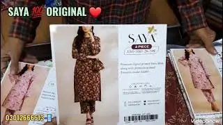 SAYA 💯 ORIGINAL ❤️ #SAME PRINT  #NEW ARRIVAL⚘️  #2026 COLLECTION✨️  @FAIZAN FABRIC 