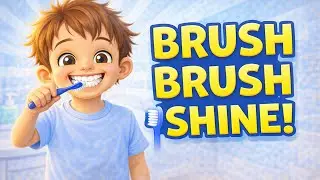 Brush Brush Shine! 🪥 | Brushing Teeth Song for Kids | Morning Routine Song | Bubble Topia