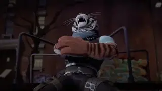 TMNT (2012) Alopex Slices Tiger Claw&rsquo;s Arm Off