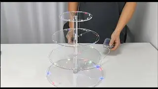battery operated cake stand with light
