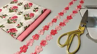 New Sleeves Design 2024/Frilled Sleeves पर Lace लगाकर बनाएं एकदम fashionable Design /Sewing tips