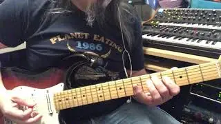 Write a drop D riffs in one minute using D mixolydian