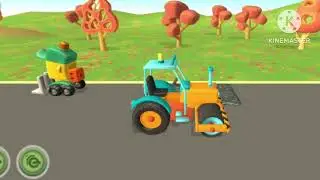 road roller game video, leo s car road roller game for kids, leo game video