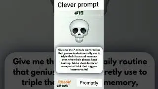 Clever prompts #19  #artificialintelligence #deeplearning#chatgpt #ai #promptengineering #aitips