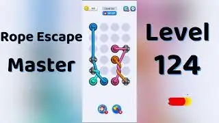 Rope Escape Master Level 124 Walkthrough 🪢🧠 | Puzzle Escape Game | Go Answer