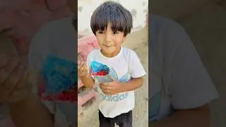 Wow 🍊 Trying Ice Gola Candy 😁|