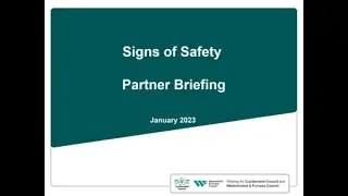 Signs of Safety Partnership Briefing 2023