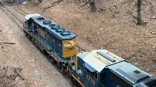 CSX: GP40-2 & SD40E3 leads an extra eastbound Y102!