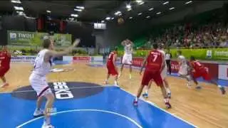 Play of the Game T. Pleiss & N. Giffey GER-BEL EuroBasket 2013