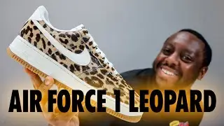 Nike Air Force 1 Leopard Brown Sesame Sail On Foot Review QuickSchopes 819 Schopes 4K IB7695-200