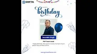 🎉 𝐖𝐢𝐬𝐡𝐢𝐧𝐠 𝐨𝐮𝐫 𝐞𝐱𝐜𝐞𝐩𝐭𝐢𝐨𝐧𝐚𝐥 𝐏𝐇𝐏 𝐓𝐞𝐚𝐦 𝐋𝐞𝐚𝐝 Sourabh Singh 𝐚 𝐟𝐚𝐧𝐭𝐚𝐬𝐭𝐢𝐜 𝐛𝐢𝐫𝐭𝐡𝐝𝐚𝐲!🥳 | GMTA Software #shorts