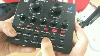 How to use Livestream audio interface V8