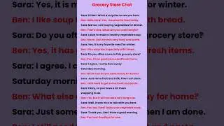 Learn English: Easy Conversation at the Grocery Store (Beginner ESL)#englishpractice #learnenglish