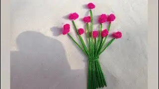 VERY VERY EASY MINIEMBROIDERY FLOWERS FOR BEGINNERS !!#Embroidery By Gossamer#handbroidery