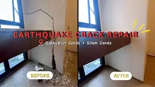 Wall Crack Repair | Before & After Renovation | ซ่อมรอยร้าวผนังบ้านและคอนโด