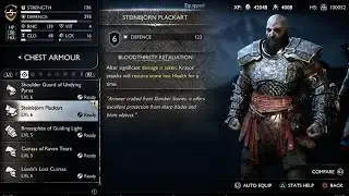 God Of War Ragnarok PS5 4K _ BEST _ STEINBJORN ARMOR SET [EPIC DEFENCE]
