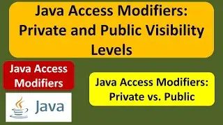 Java Access Modifiers: Private and Public Visibility Levels | Java Tutorial