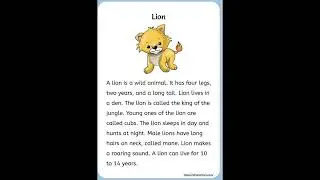 10 Lines Essay On Lion In English l Essay On Lion l 10 Lines On Lion l Lion Essay l Essay Lion