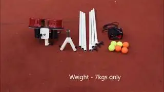 Gravity lite - cheapest cricket tennis ball machine, with spin and 70 mph