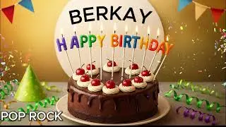 Happy Birthday BERKAY. Pop Rock Version