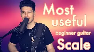 EASY C major Scale on GUITAR (w/Tab & Jam Track)