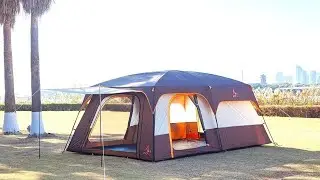 #KTT Extra Large Tent Style-B (6-10-12-14 Person) &ndash; #Family Cabin Tents, 2 Rooms