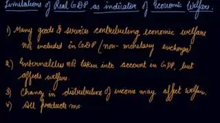 Limitations of Real GDP in Economic Welfare | Class 12 Macroeconomics National Income
