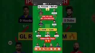 CSK vs LSG Dream11 Prediction | CHE vs LKN Dream11 Team Today | Lsg vs Csk 2023 #shortsviral #shorts
