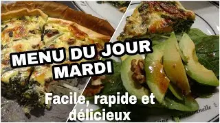MENU DU JOUR MARDI // FACILE, RAPIDE ET DELICIEUX