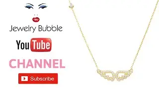Embrace Wearability Double Angel Wing Pendant Necklace on Jewelry Bubble