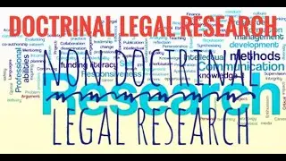 Doctrinal  and Non Doctrinal Legal Research  #Doctrinal #Non&ndash;Doctrinal