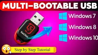 How to Create Multi Bootable Pendrive in Hindi | Windows 7,8,10 | Multiboot Pendrive Kaise Banaye |