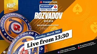 🏆 Final Day of &euro;1.100 PokerStars Eureka Poker Tour Main Event live from King's Resort 👑