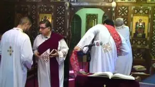 the holy liturgy with Fr moises and fr boulos 04-16-2016