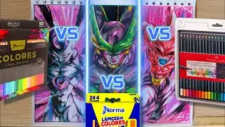 Faber Castel || VS Norma || DBZ Villanos || Dibujando a FREEZA, CELL, KID BUU