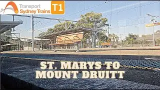 St. Marys to Mount Druitt- Sydney Trains- T1 Western Line- NSW, Australia