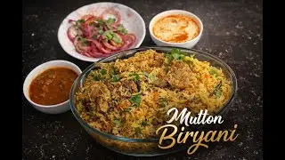 Mutton Biryani Recipe | Hyderabadi Dum Biryani | Restaurant Style at Home #muttonbiryani #biryani