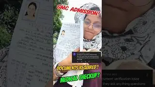 What happens in *GMC MBBS* college admission🏥in 60 seconds🎉full vlog in description #neetmotivation